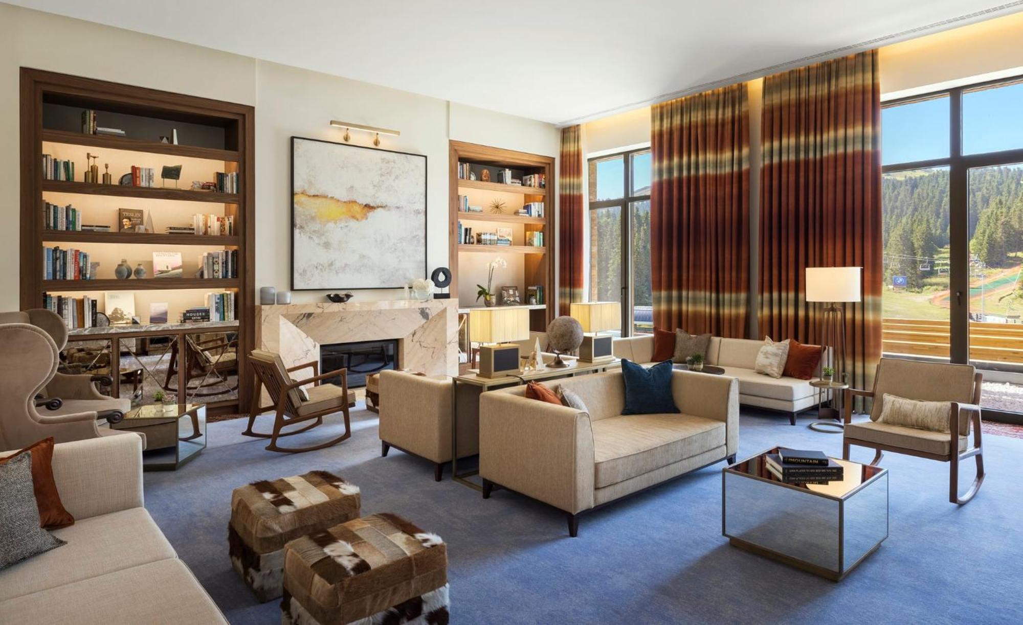 Viceroy Kopaonik Serbia Εξωτερικό φωτογραφία The living room of the 2018 Presidential Suite